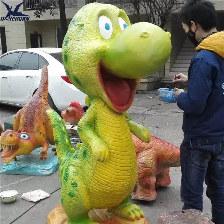 Cartoon Fiberglass Dinsoaur Statue